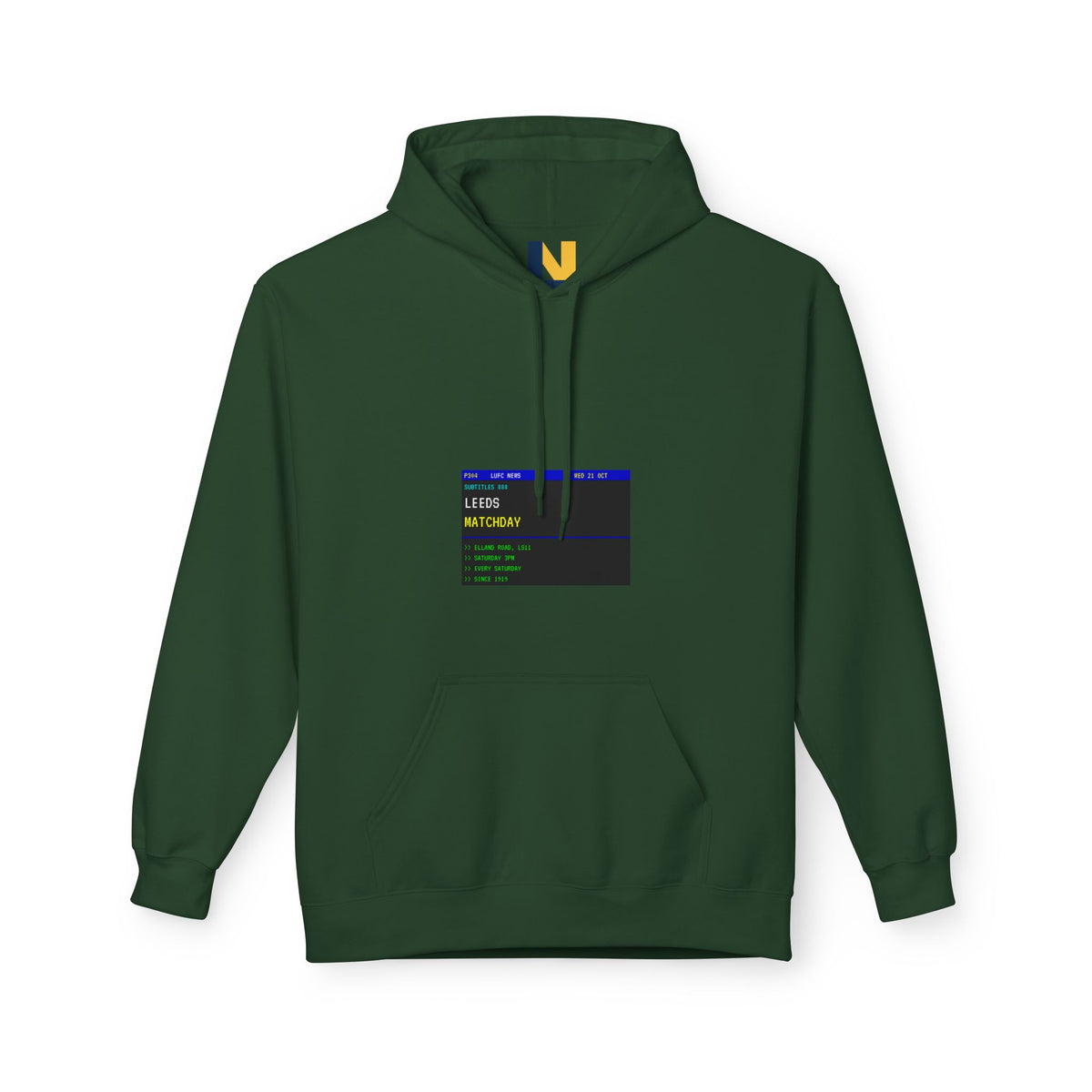 Leeds Matchday Teletext Hoodie