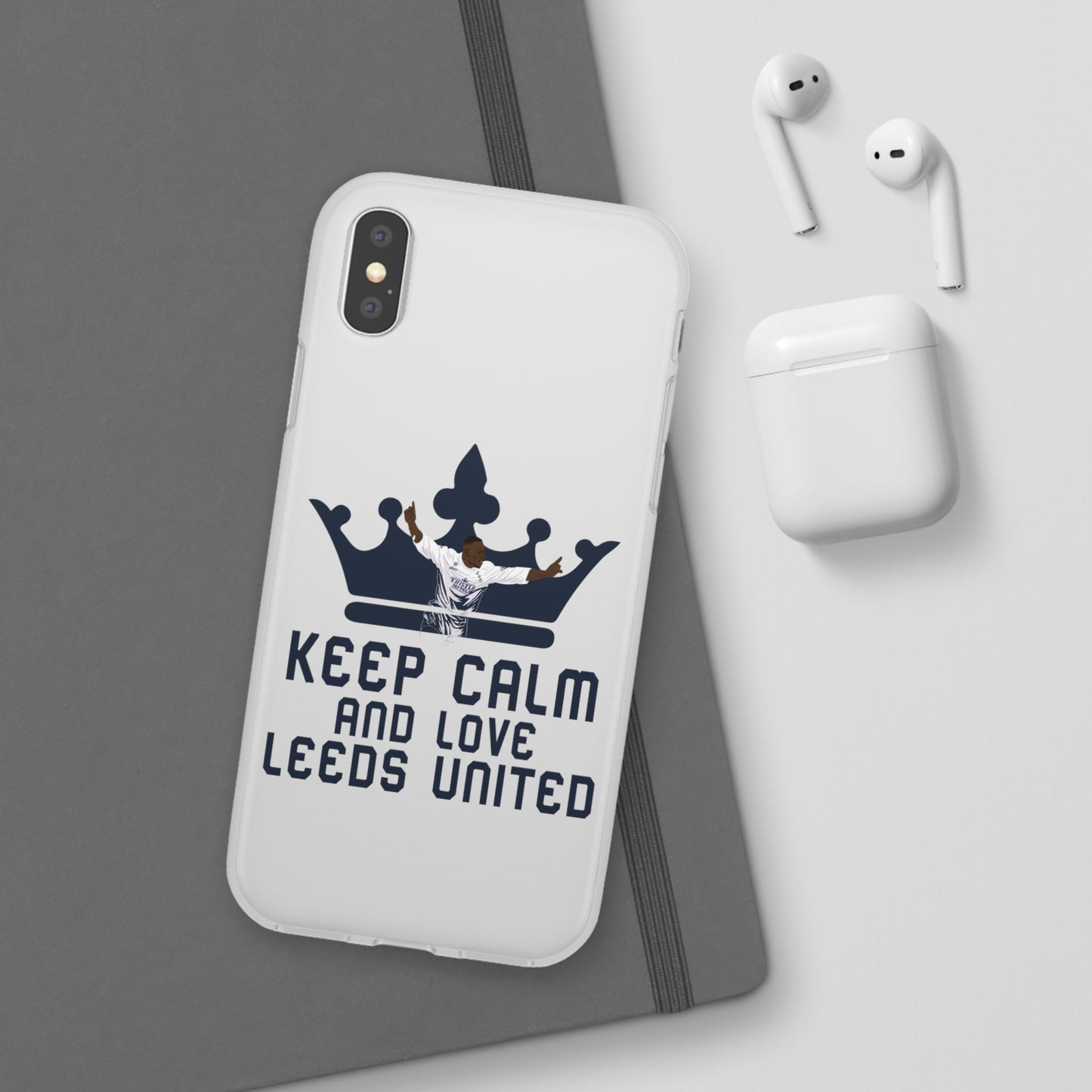 Keep calm and Love leeds united flexi Case