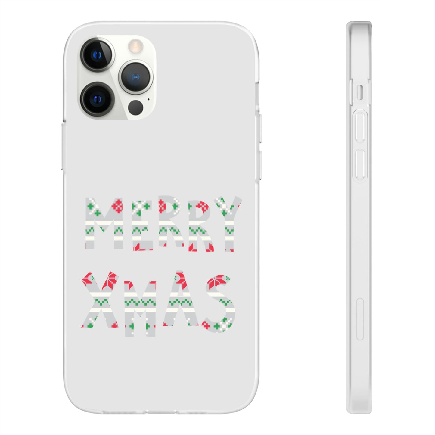 LUFC 'MERRY XMAS' Retro Football  Flexi Case: Christmas Edition