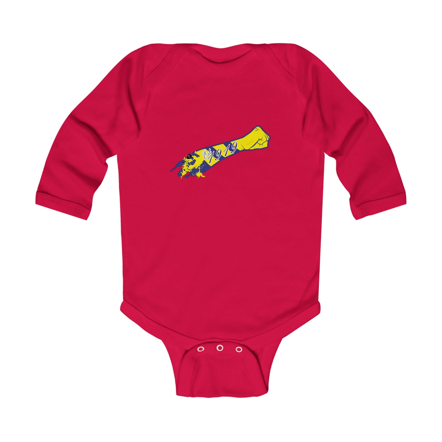 LUFC Salute Yellow Long Sleeve Bodysuit