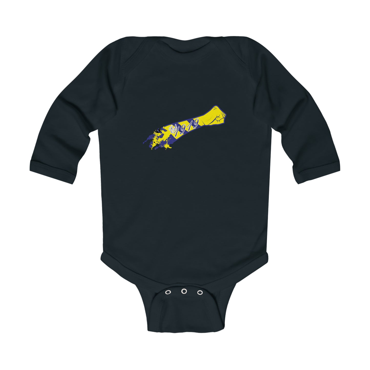 LUFC Salute Yellow Long Sleeve Bodysuit