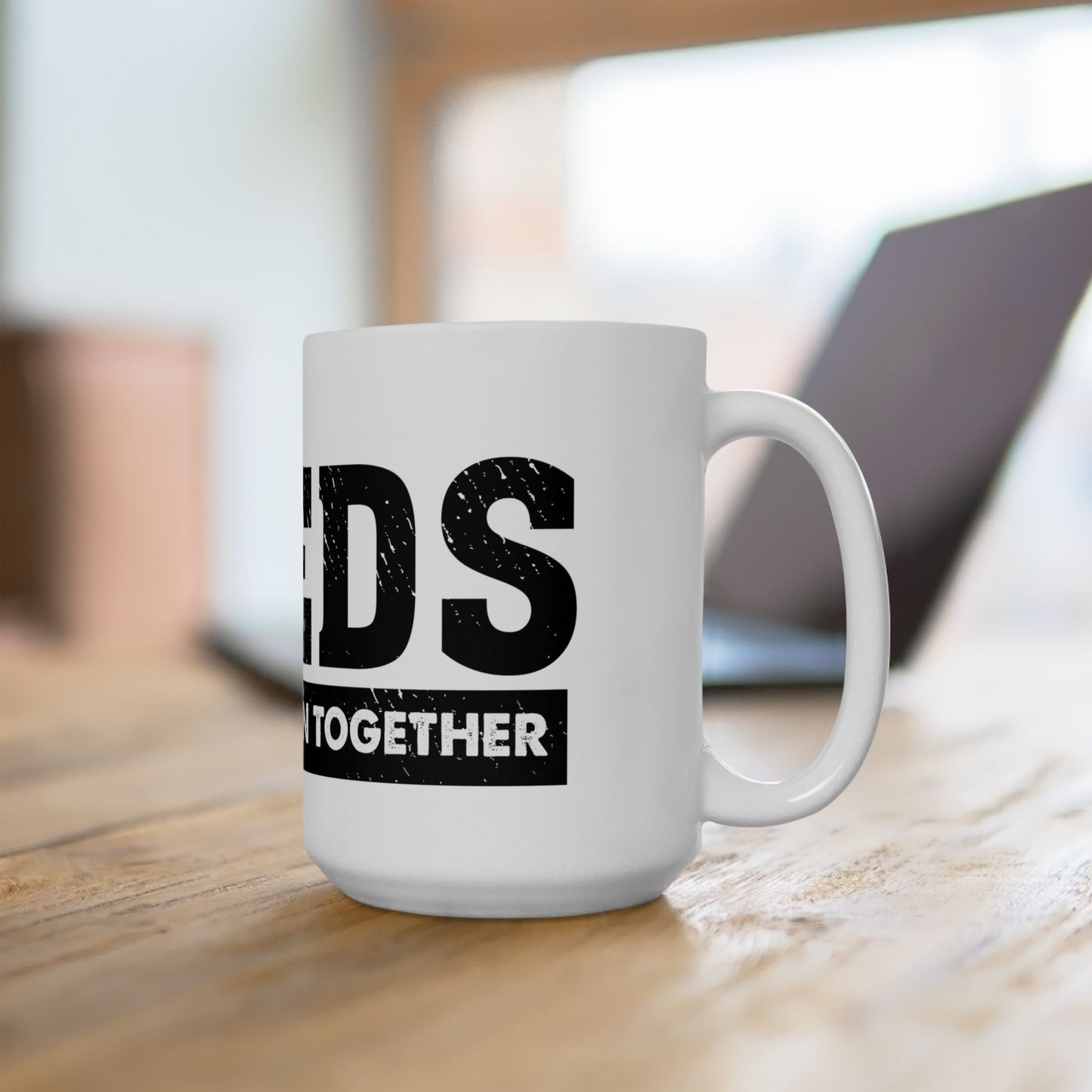 LUFC “Marching On Together” Quote  Mug