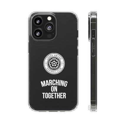 Leeds United “Marching On  Together” Clear Impact-Resistant  Case - Lufcnews.co.uk