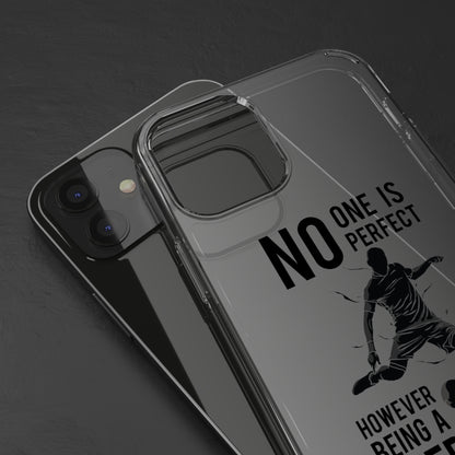 透明手机壳 - 没有人是完美的，但成为利兹联球迷就足够了