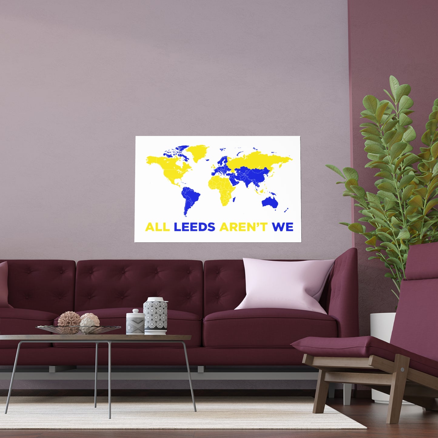 LUFC “All Leeds Aren’t We” Silk  Poster