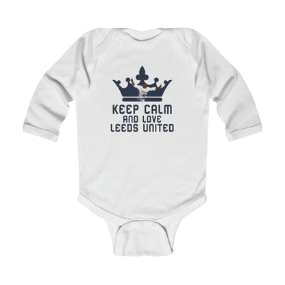 Keep Calm and Love Leeds United - Infant Long Sleeve Bodysuit