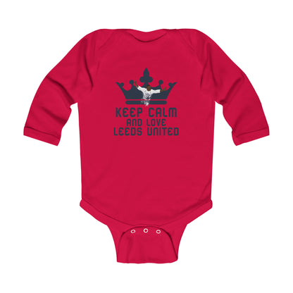 Keep Calm and Love Leeds United - Infant Long Sleeve Bodysuit