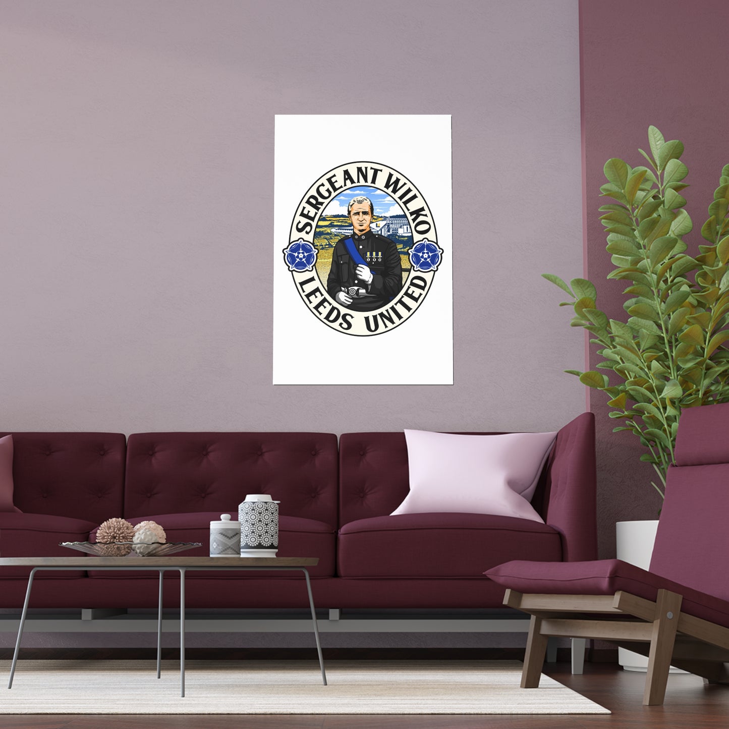 LUFC “Sergeant Wilko Leeds United”  Silk Poster