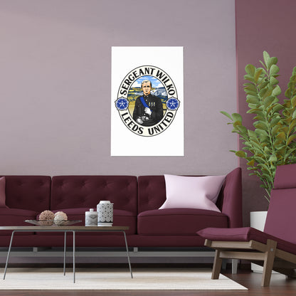 LUFC “Sergeant Wilko Leeds United”  Silk Poster