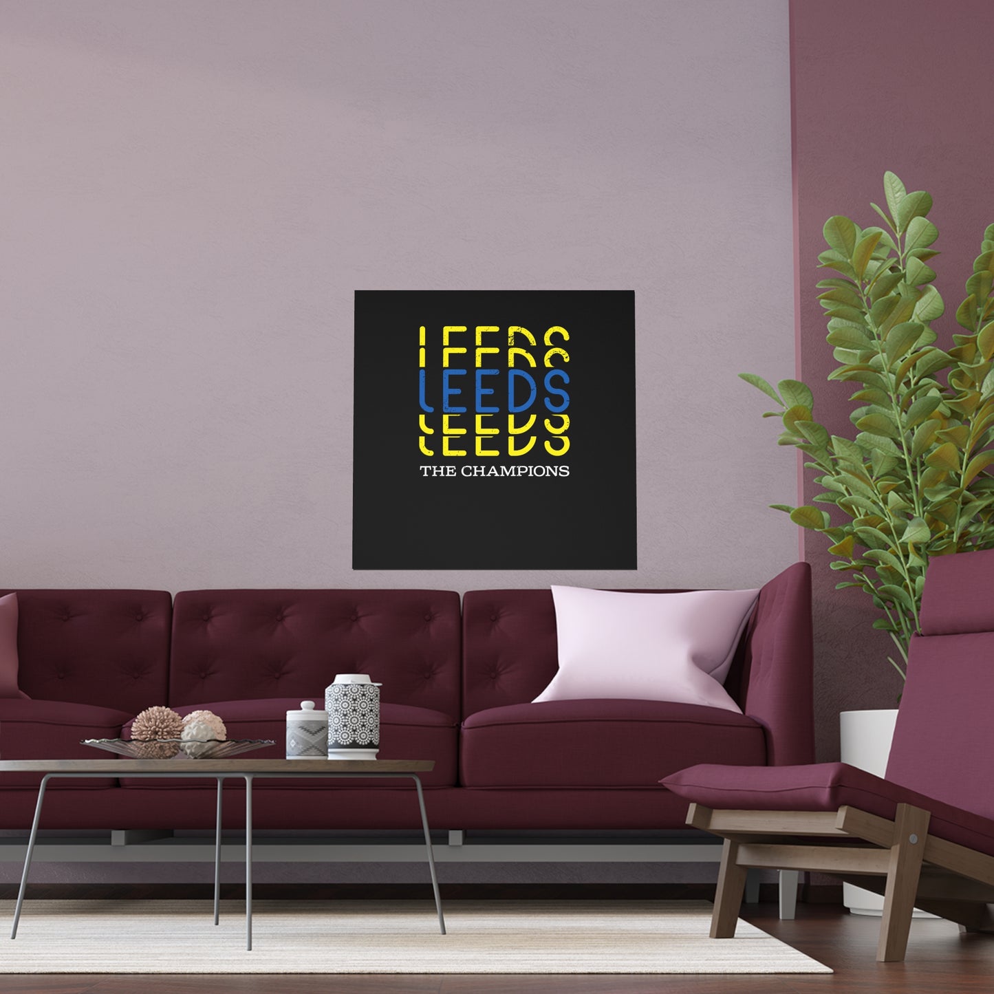 LUFC “Leeds The Champions” Silk  Poster