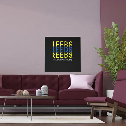 LUFC “Leeds The Champions” Silk  Poster