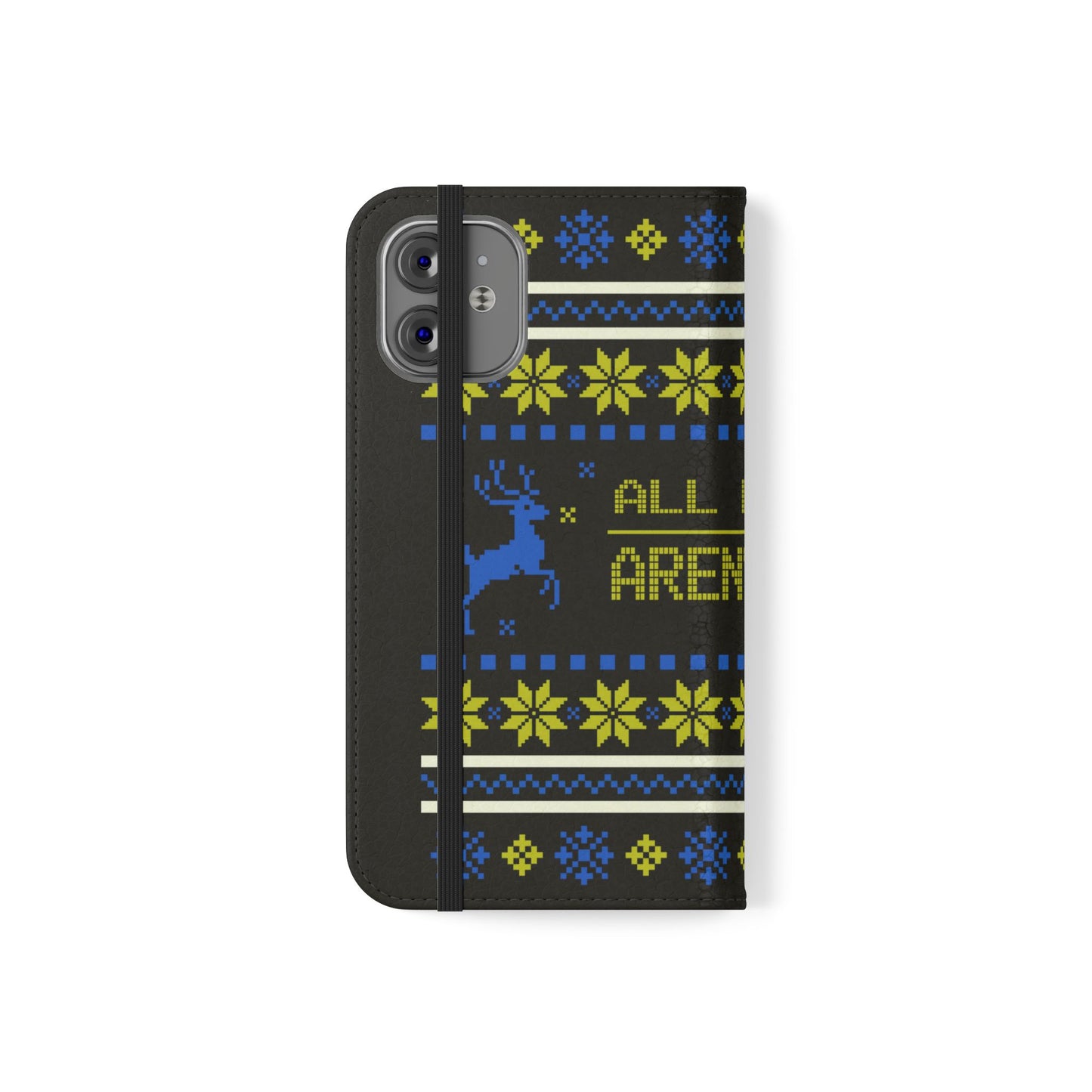 LUFC "All Leeds Aren't We" Flip Case  Phone Wallet: Christmas Edition