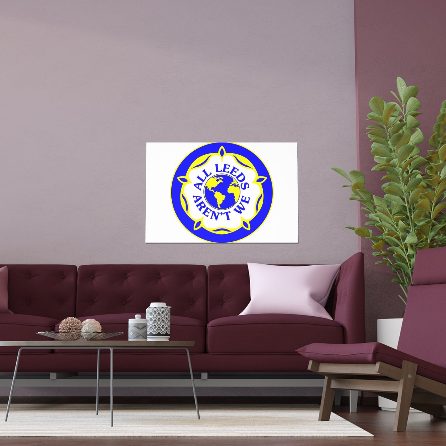 LUFC “All Leeds Aren’t We” Silk  Poster