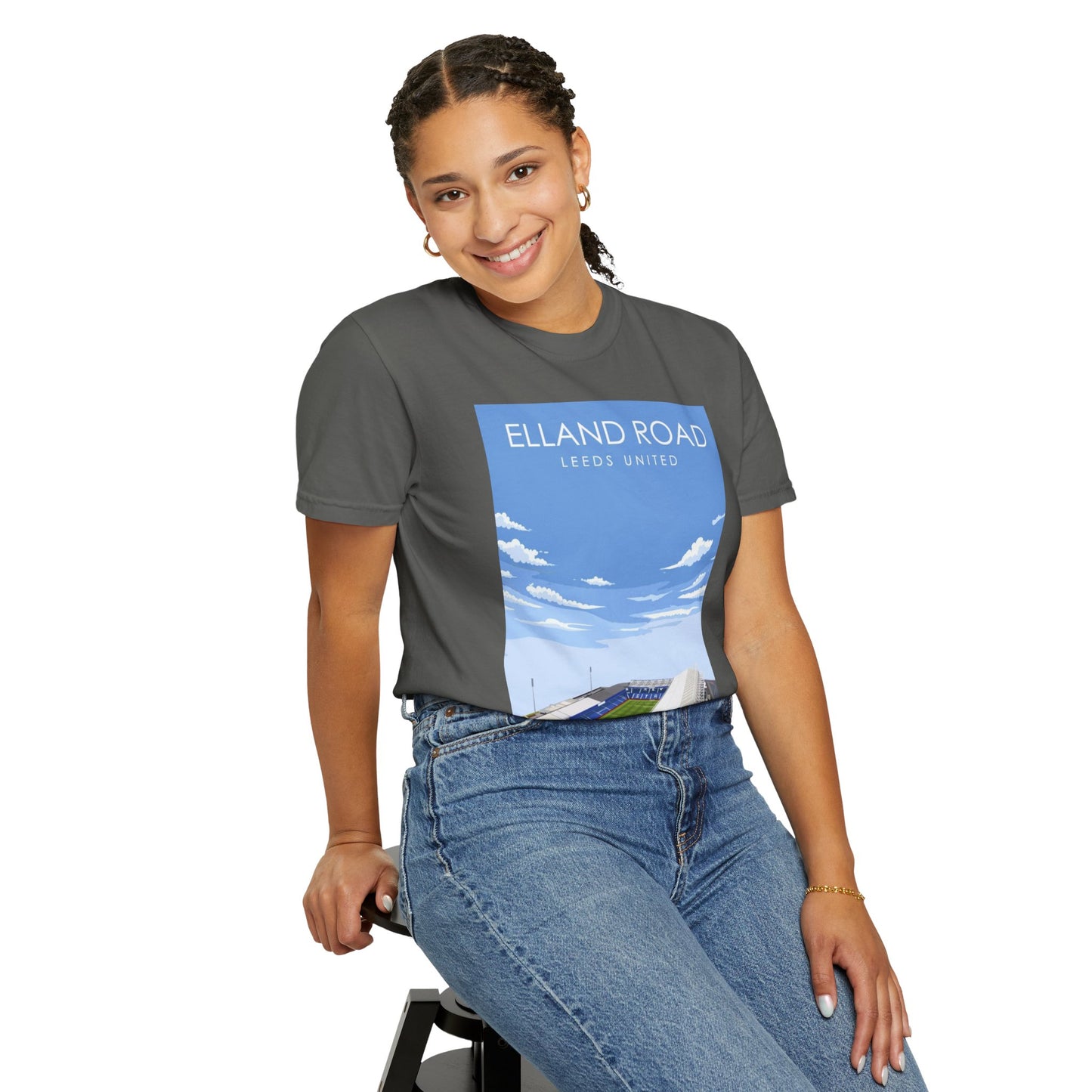 LUFC News Graphic Tee | Garment-Dyed Unisex T-Shirt
