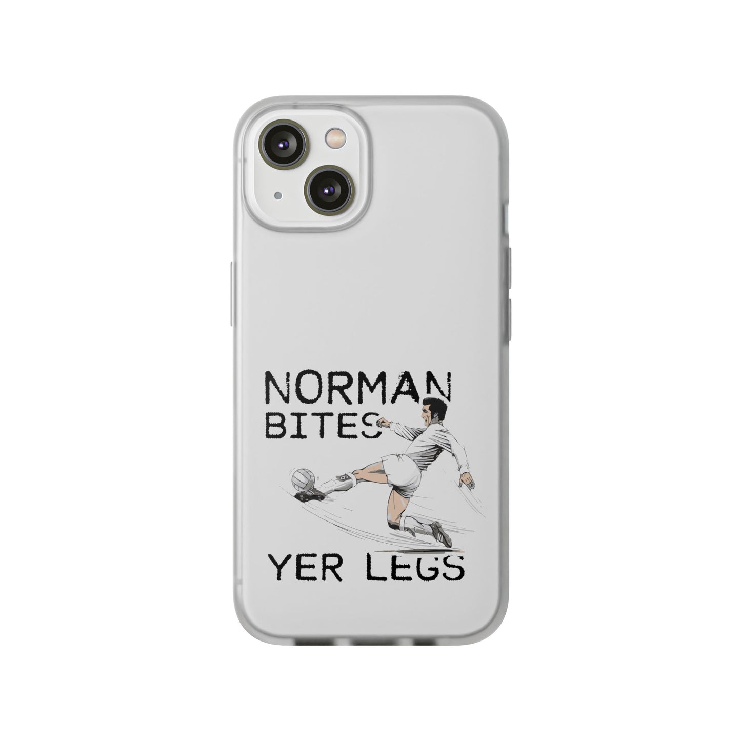 LUFC Norman Bites 'YER LEGS’ Flexi  Case