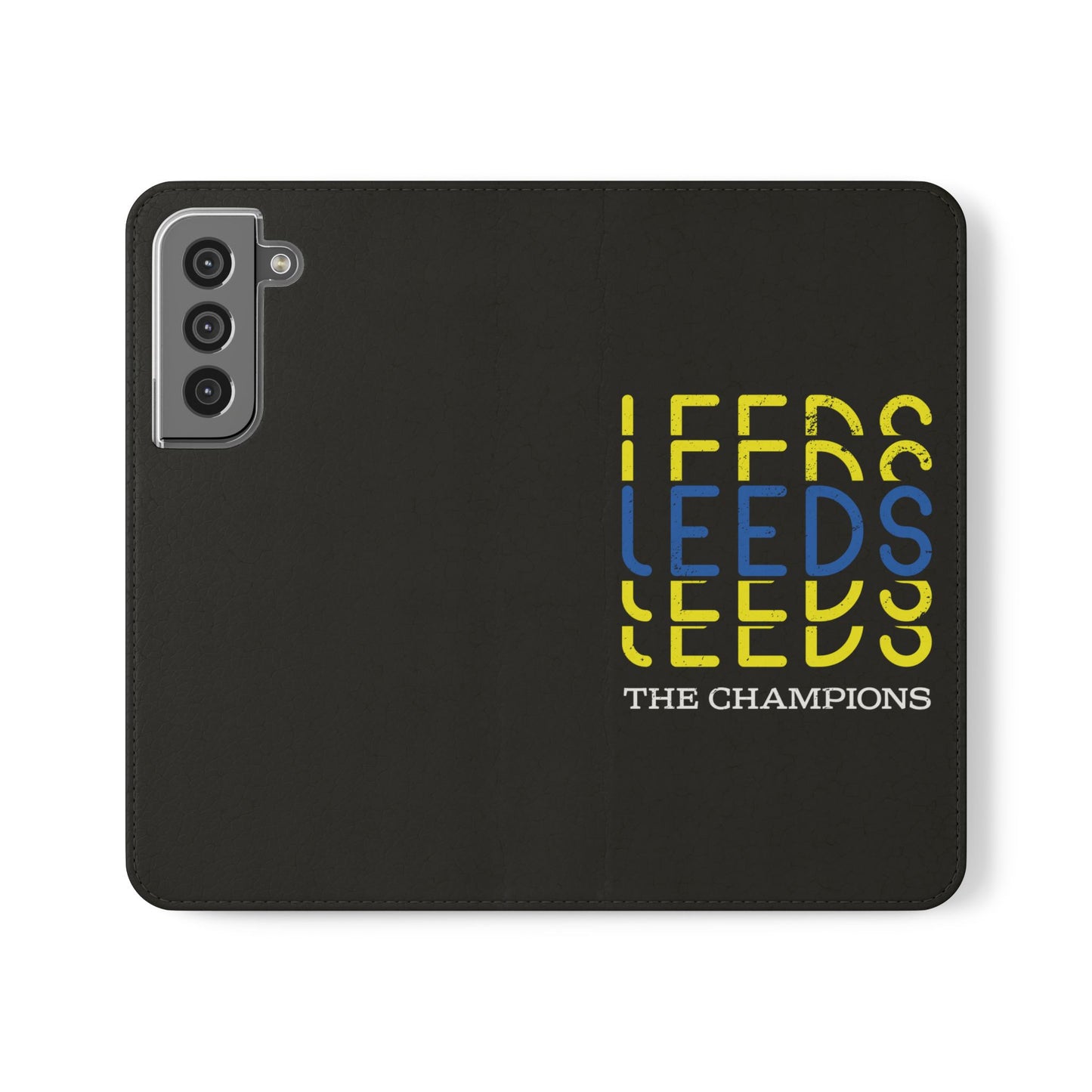 LUFC "LEEDS The Champions" Flip  Case Phone Wallet