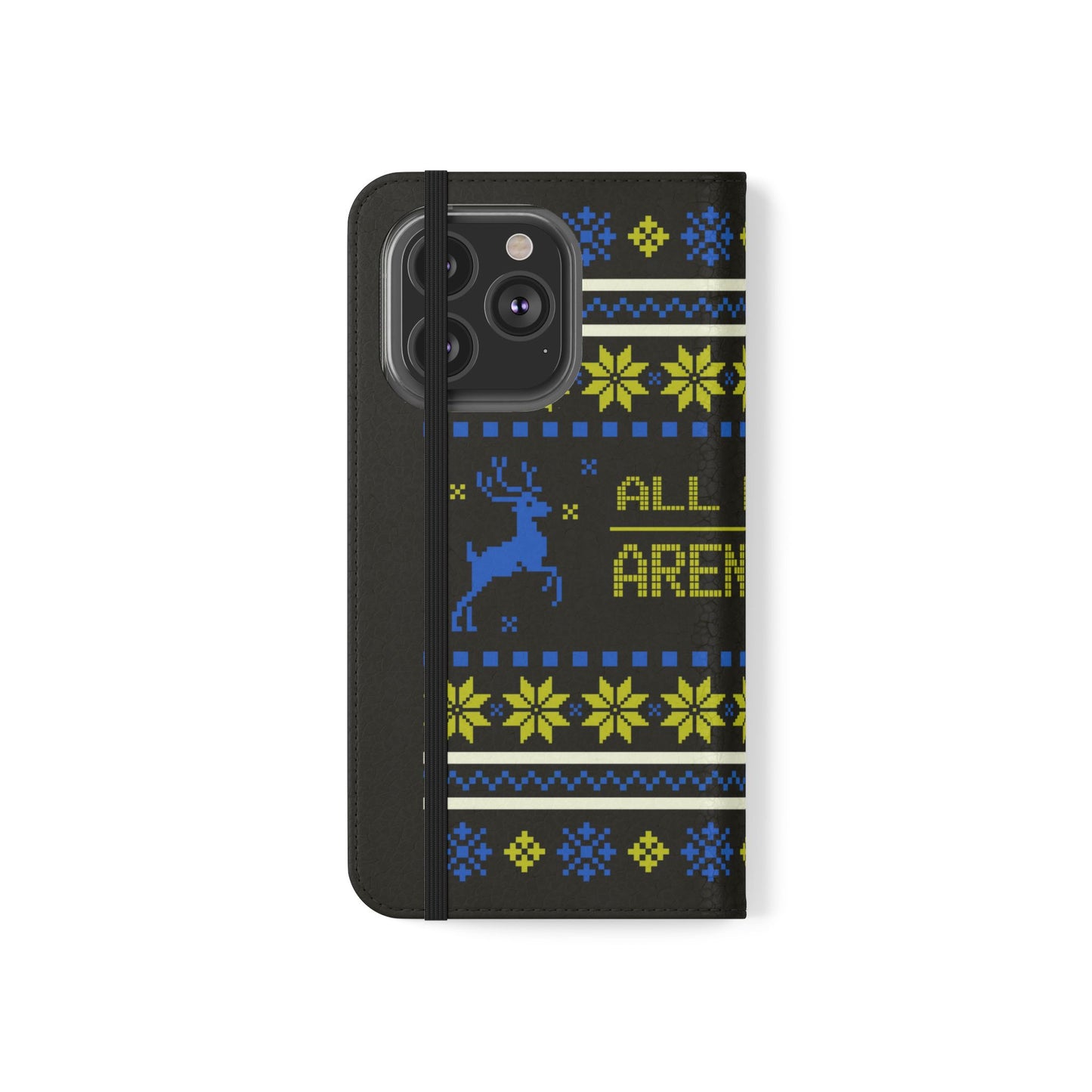 LUFC "All Leeds Aren't We" Flip Case  Phone Wallet: Christmas Edition