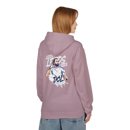 LUFC Softstyle Fleece Hoodie “LEEDS:  Dominic Calvert-Lewin” Midweight  Unisex - Lufcnews.co.uk