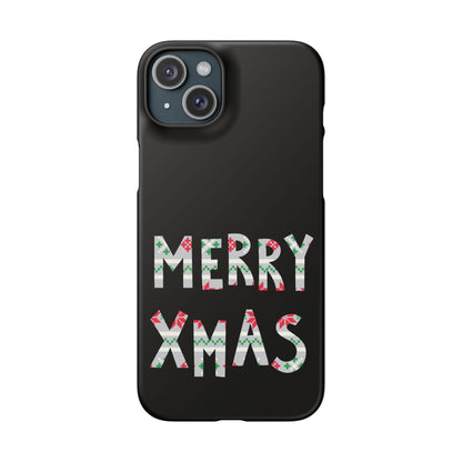 Leeds United "Merry Xmas" Red &  Green Emblem Snap Case: Christmas  Edition
