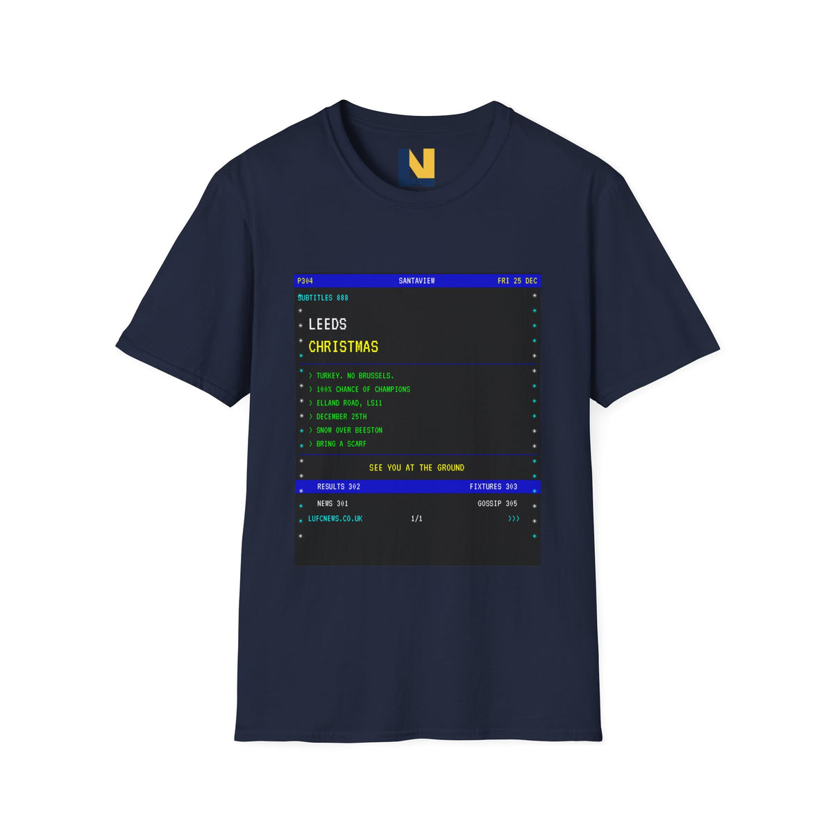 Leeds Santaview Christmas T-Shirt