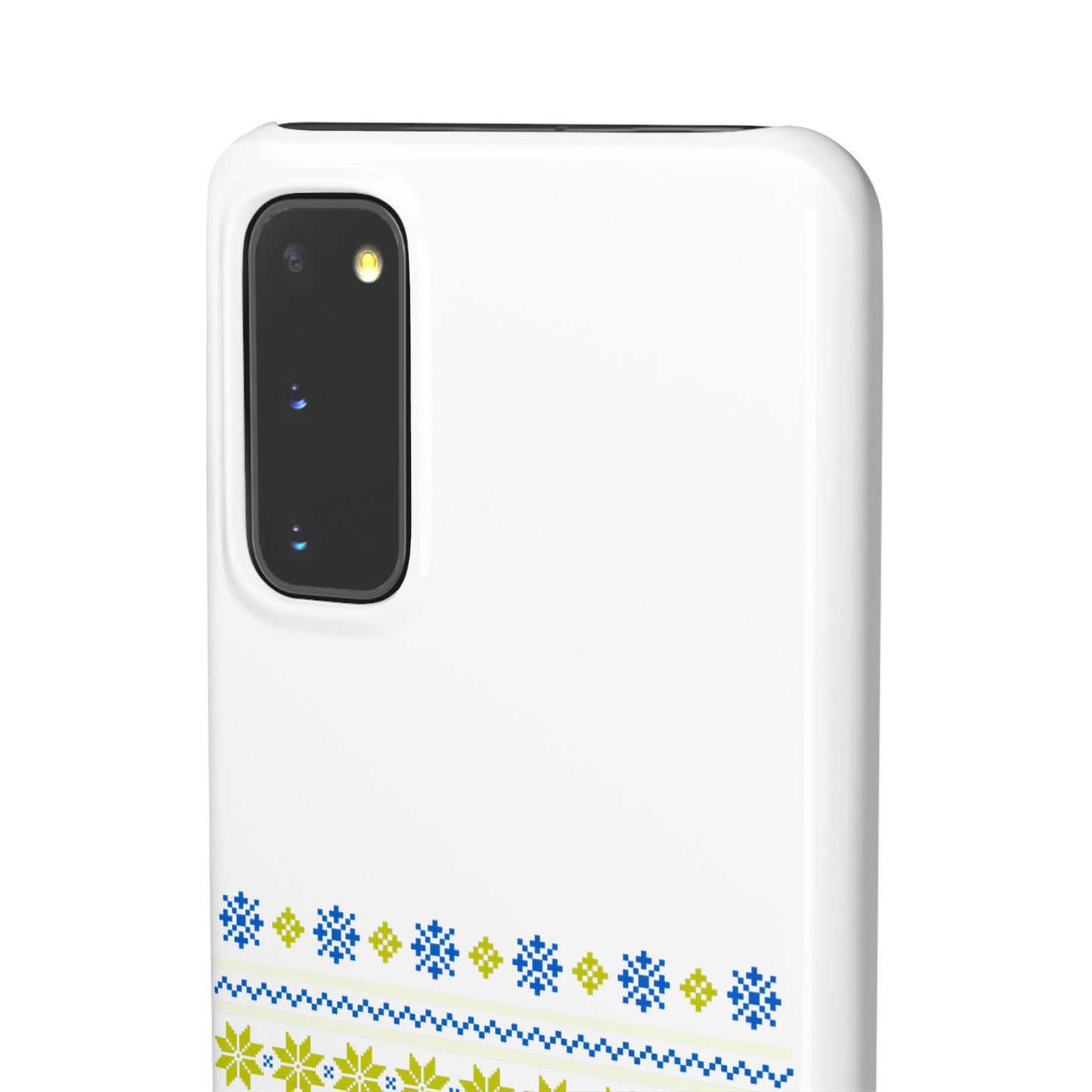 LUFC "All Leeds Aren't We" Blue &  Yellow Emblem Snap Case:  Christmas Edition