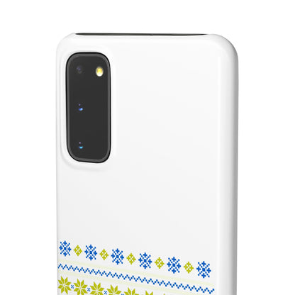 LUFC "All Leeds Aren't We" Blue &  Yellow Emblem Snap Case:  Christmas Edition