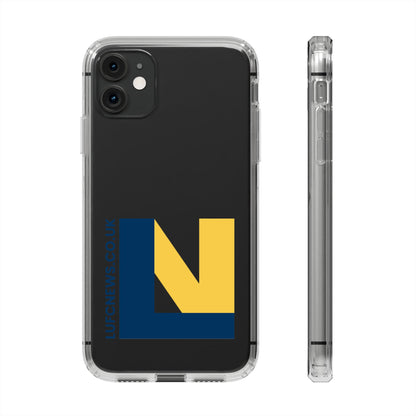Leeds United “LUFCNEWS.CO.UK”  Clear Impact-Resistant Case - Lufcnews.co.uk