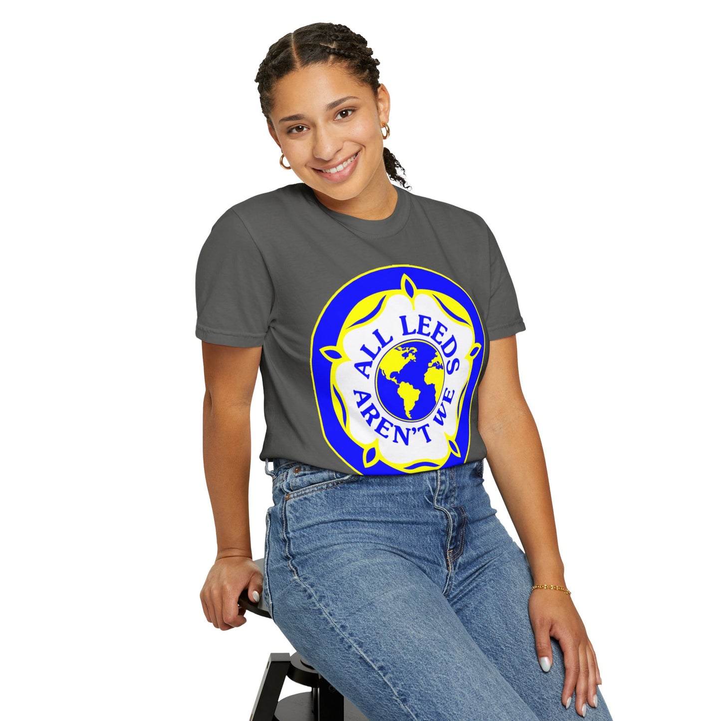 LUFC “All Leeds Aren’t We” Globe  Tee: Unisex Supporters Edition