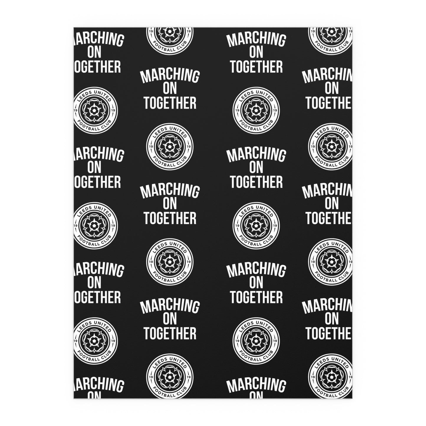 LUFC “Marching On Together” Silk  Poster