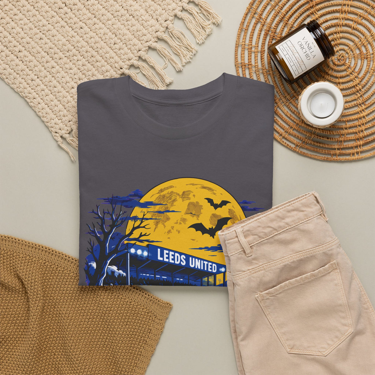 Haunted Matchday Halloween Leeds T-Shirt