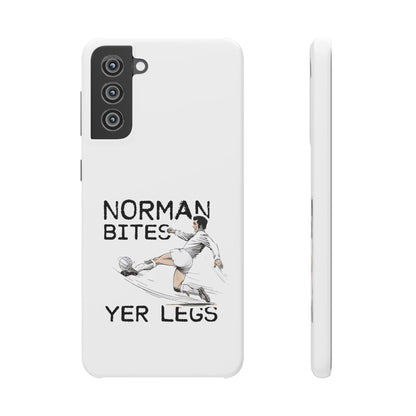 Leeds United Norman Bites "YER  LEGS" Snap Case