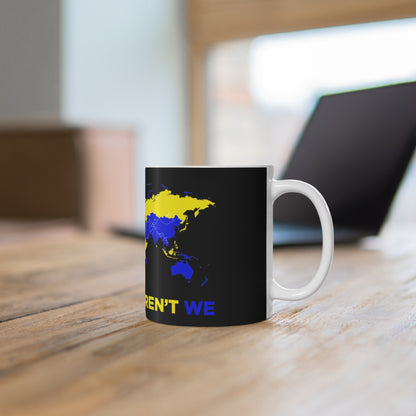 LUFC “All Leeds Aren’t We” World Map  Mug
