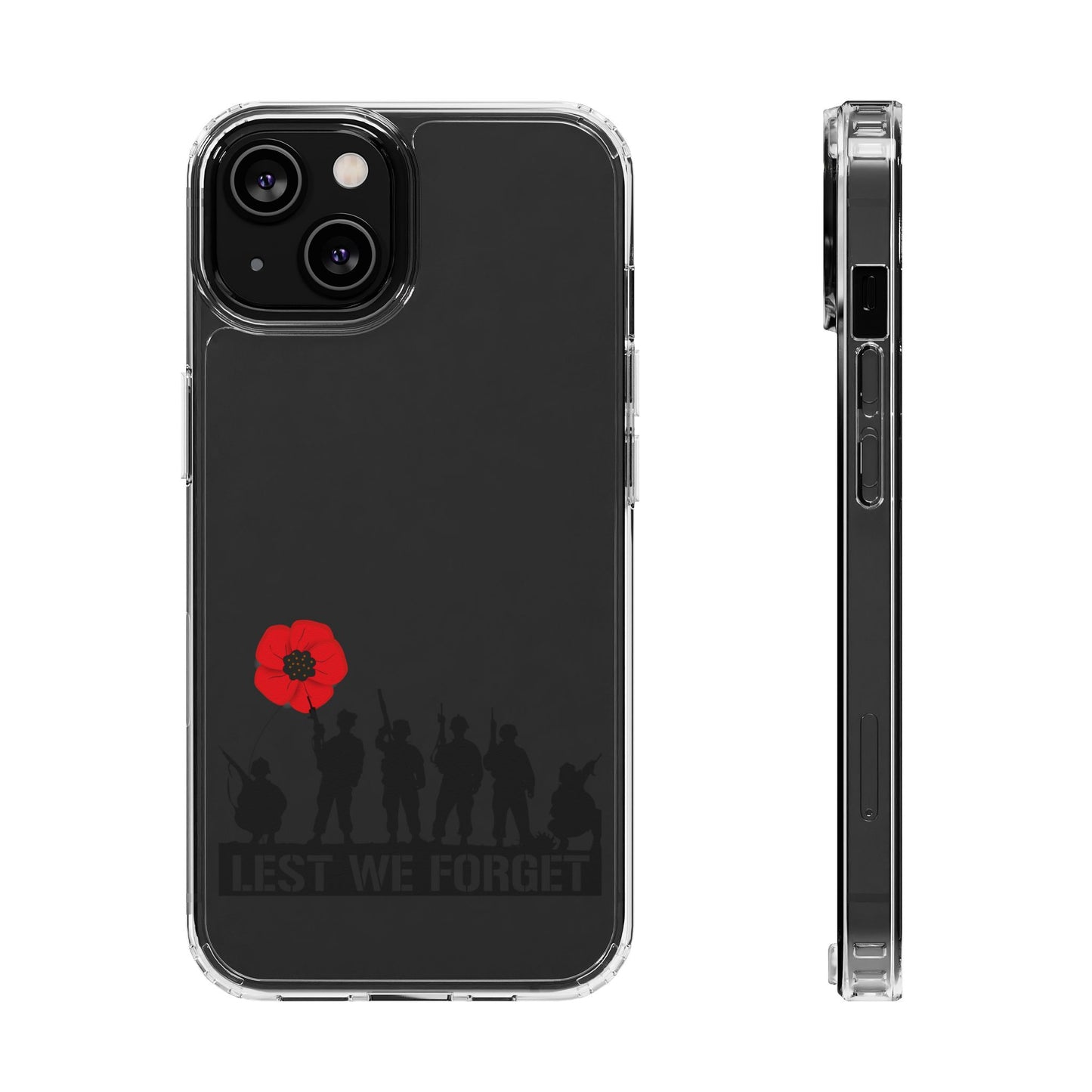 Leeds United “LEST WE FORGET”  Clear Impact-Resistant Case