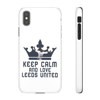 Funda para teléfono Snap - Mantenga la calma y ame al Leeds United