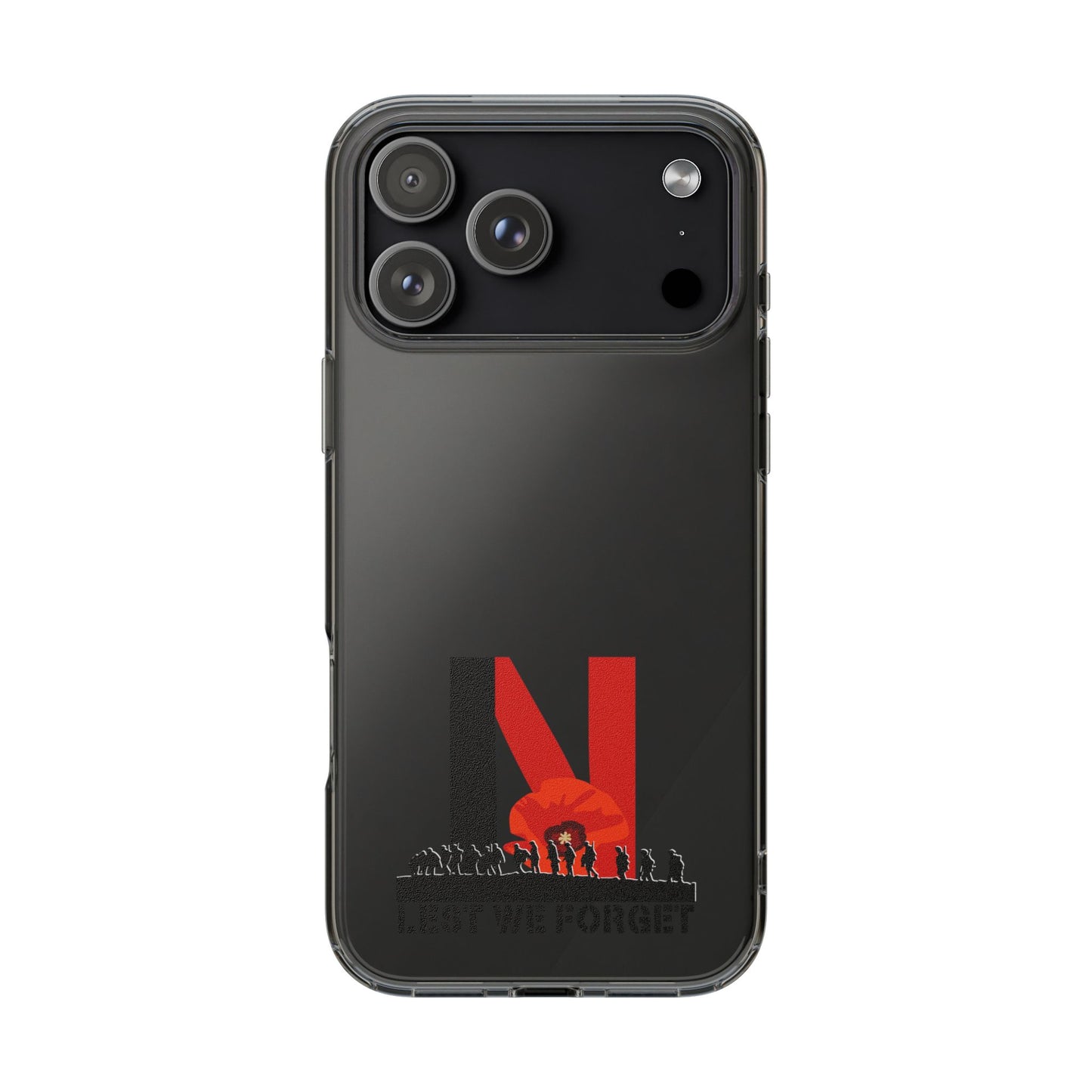 Leeds United “LEST WE FORGET”  Clear Impact-Resistant Case