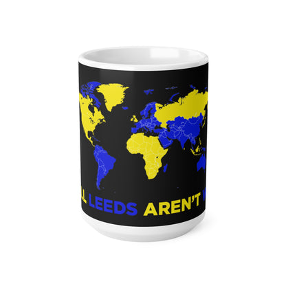 LUFC “All Leeds Aren’t We” World Map  Mug