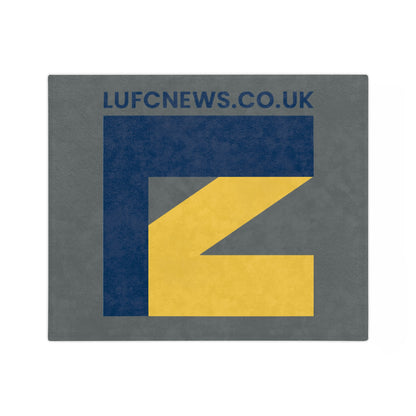 LUFC “LUFCNEWS.CO.UK” Velveteen  Sports Blanket: Official Fan Media  Design