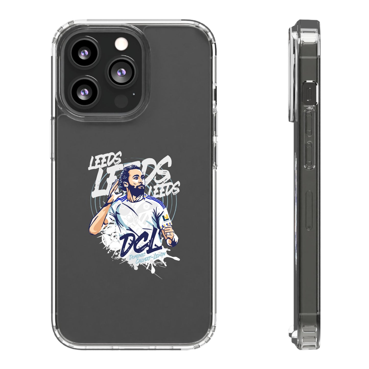 LUFC News “LEEDS: Dominic  Calvert-Lewin” Clear Phone Case - Lufcnews.co.uk