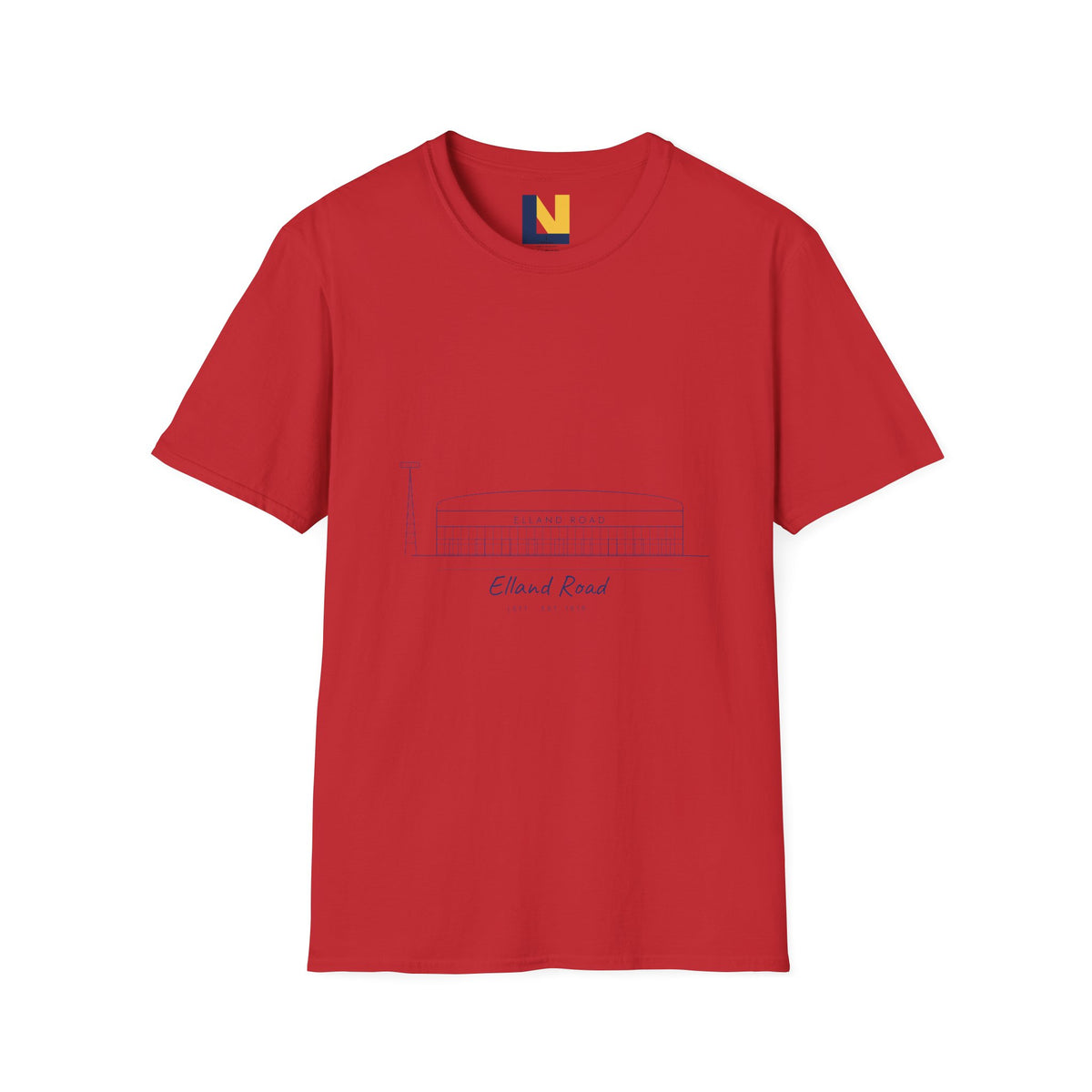 Elland Road Line Art Leeds T-Shirt