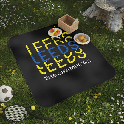 LUFC “Leeds The Champions” Picnic  Blanket: Vibrant Fan Design