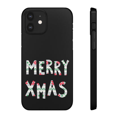 Leeds United "Merry Xmas" Red &  Green Emblem Snap Case: Christmas  Edition