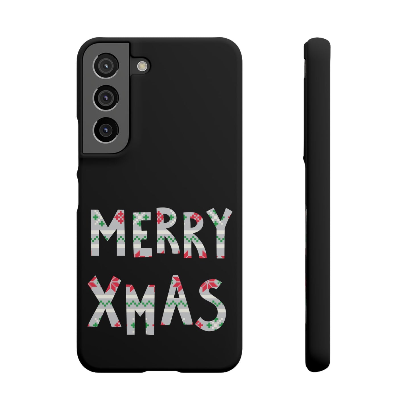 Leeds United "Merry Xmas" Red &  Green Emblem Snap Case: Christmas  Edition