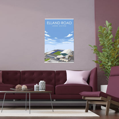 LUFC “Elland Road Leeds United”  Silk Poster