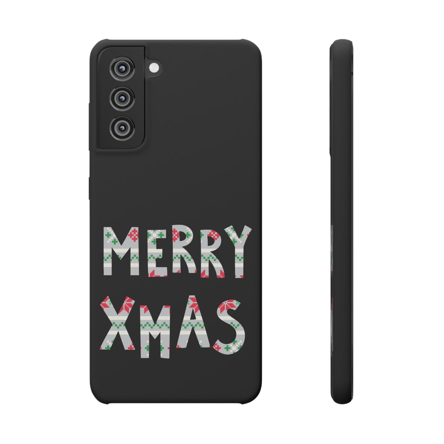 Leeds United "Merry Xmas" Red &  Green Emblem Snap Case: Christmas  Edition