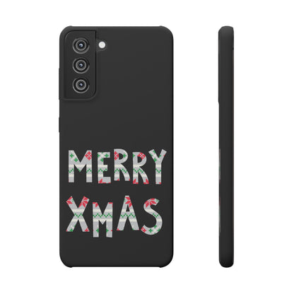Leeds United "Merry Xmas" Red &  Green Emblem Snap Case: Christmas  Edition