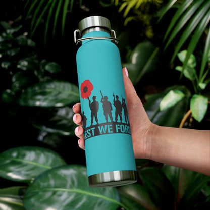 LUFC “Lest We Forget” Copper  Vacuum Insulated Bottle: Leeds  United Remembrance Edition