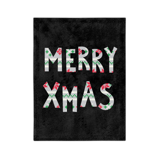 LUFC Christmas Velveteen Sports Blanket “MERRY XMAS” Christmas Edition