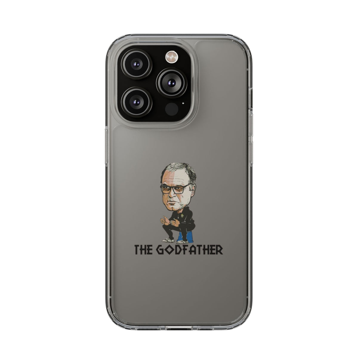 Clear Phone Case - Cartoon Bielsa the Godfather