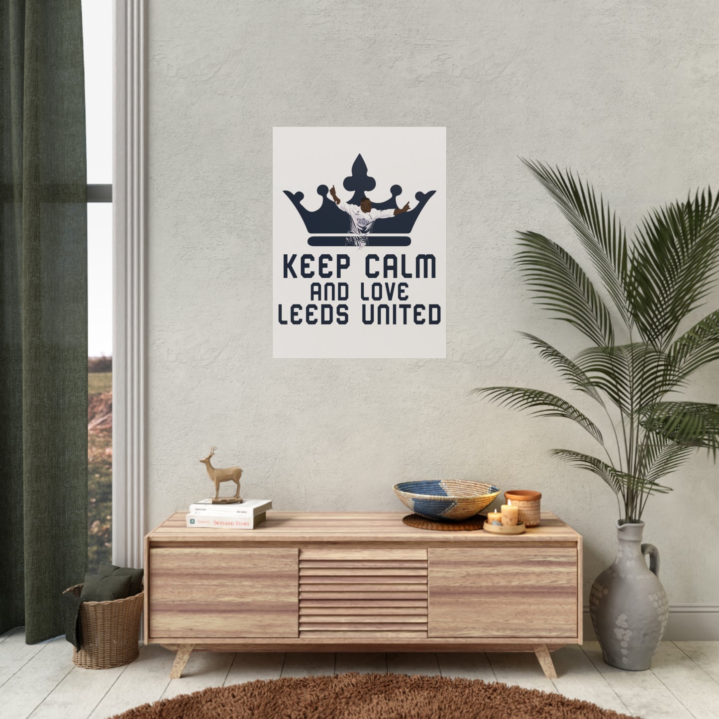 "Keep Calm And Love Leeds United" Poster