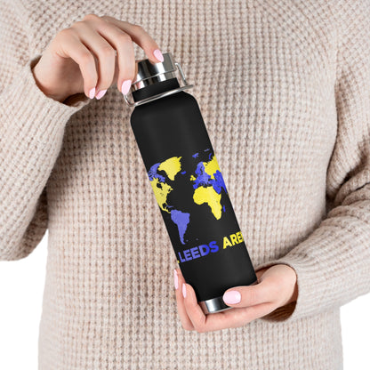 LUFC “All Leeds Aren’t We” Copper  Insulated Water Bottle: Eco-Friendly  Travel for True Fans